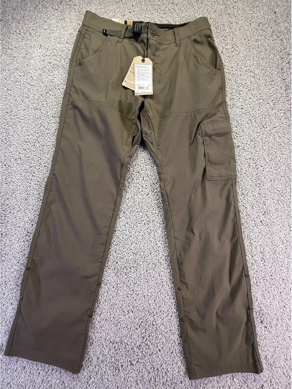 NWT Prana Men’s Stretch Zion Pant II 31 X 32 Relaxed Fit Straight Leg Green